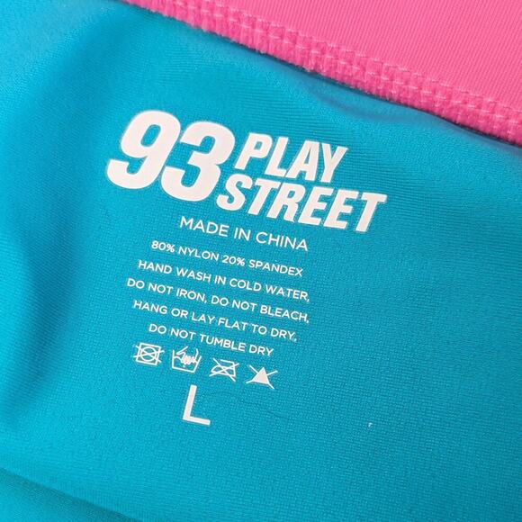 93 Play Street Blue Purple Pink Color Block Chloe Bottom Sadie Bikini Top NWOT - Picture 6 of 9